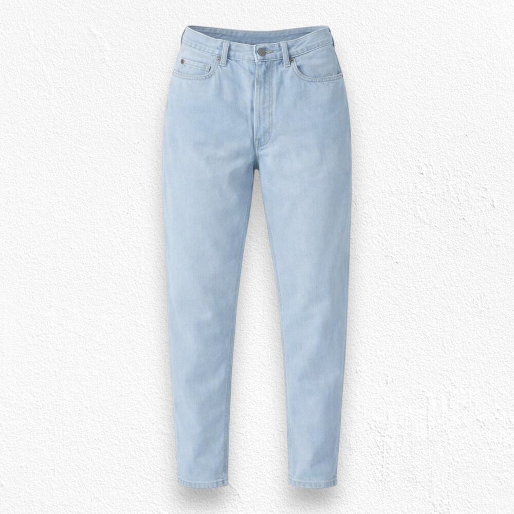 80s Vintage Mom Jean Light Wash High Waisted Tapered Leg Mom Jeans Size 4